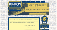 Desktop Screenshot of old27grill.com